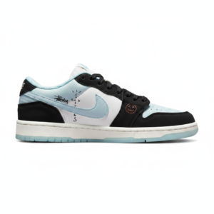 کتونی نایک ایر جردن 1 لو  سفید مشکی آبی | Nike Air Jordan 1 Low  | 38-41