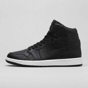 کتونی ساق‌دار مردانه Air Jordan 1 مشکی زیره سفید مناسب استایل روزمره B | سایز 41 تا 44