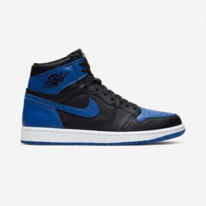 کتونی ساق‌دار مردانه Air Jordan 1 مشکی آبی مناسب استایل روزمره B | سایز 41 تا 44
